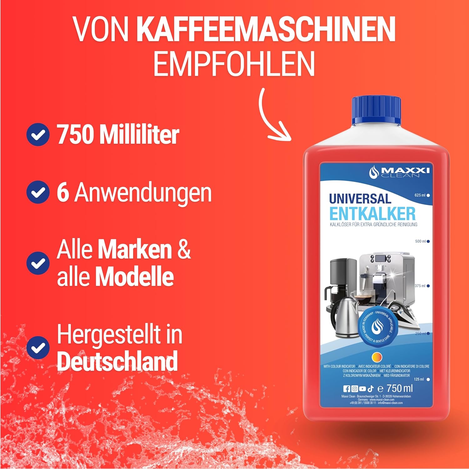 Entkalker für Kaffeemaschinen 3er Bundle