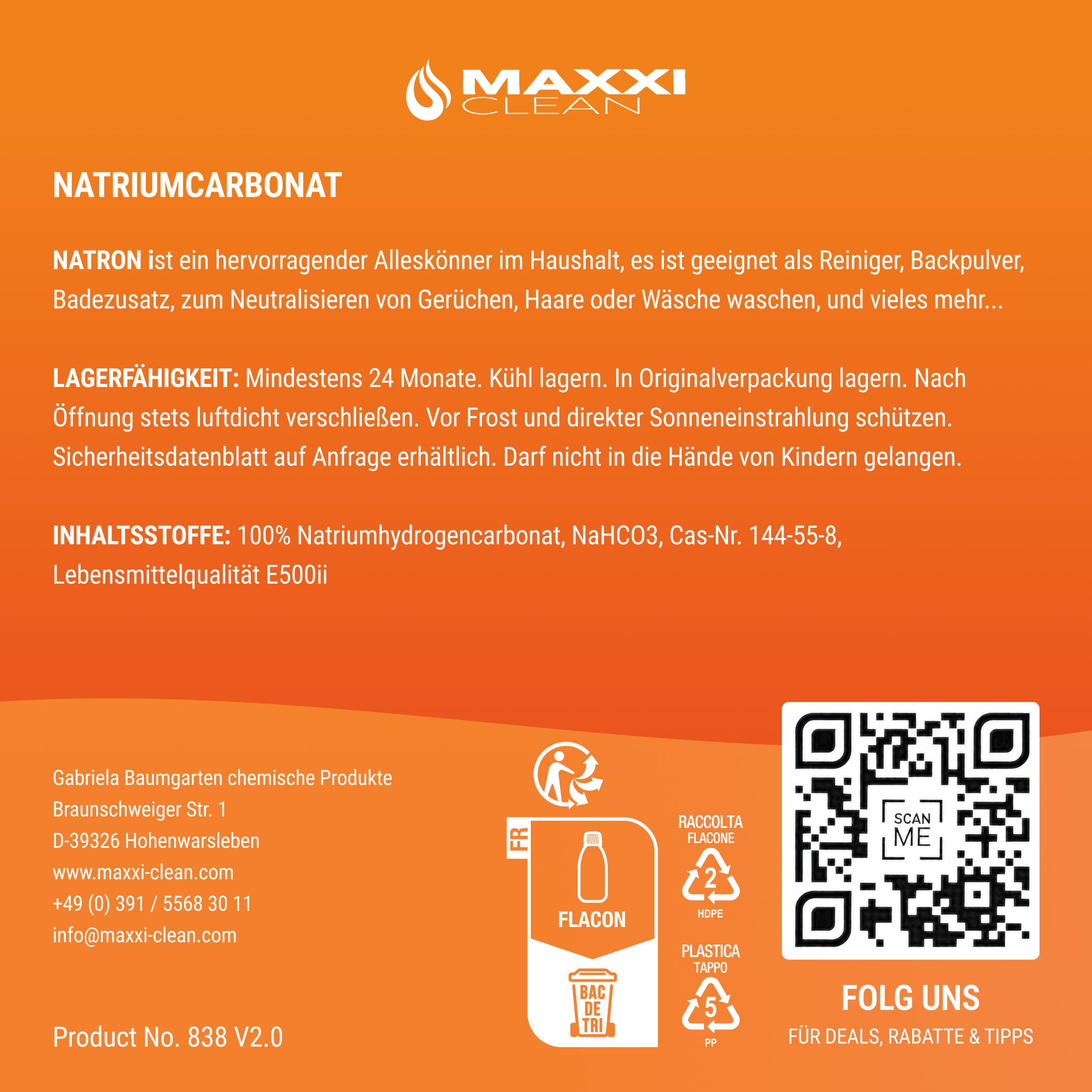 Natron 4,5 kg Eimer 4,5 kg