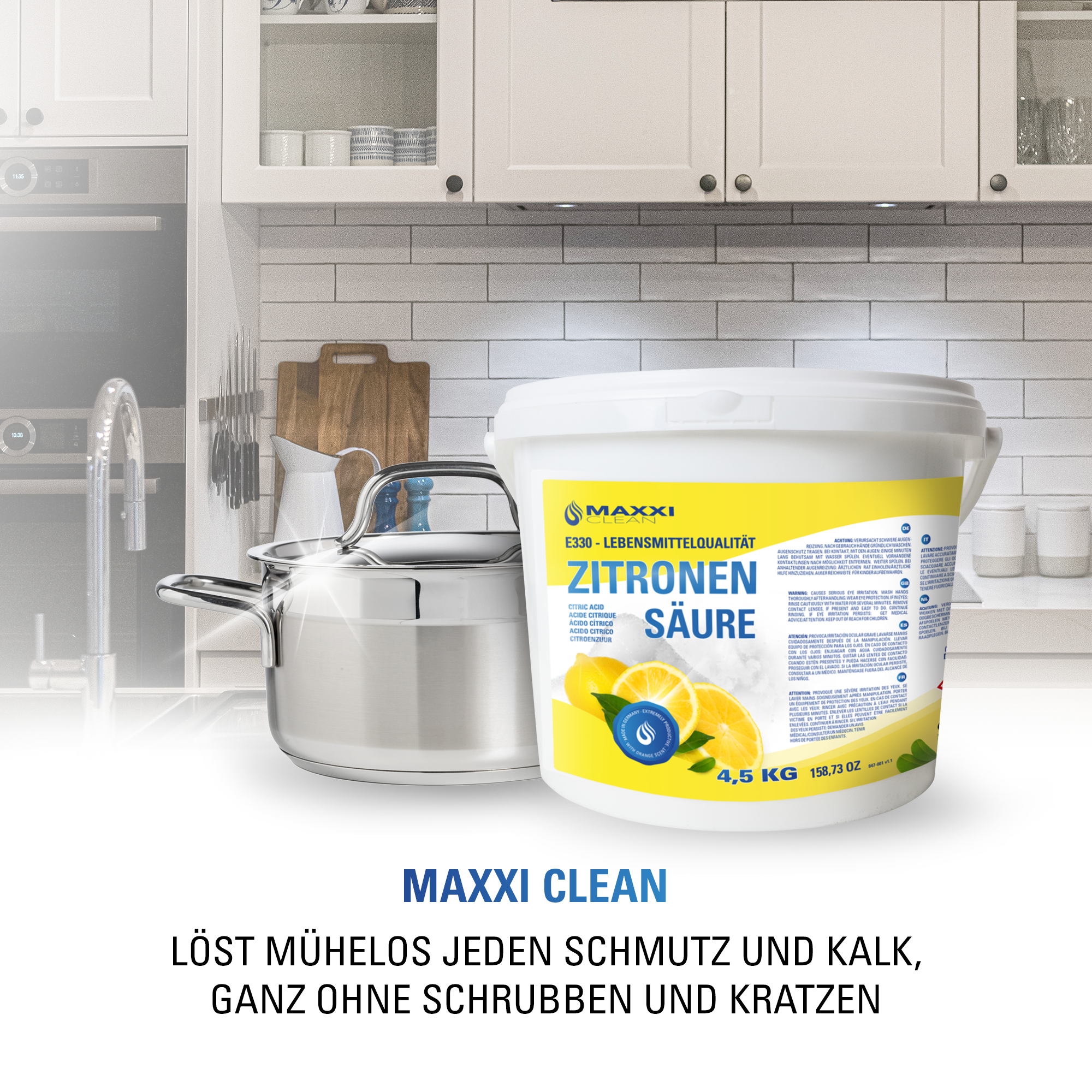 Zitronensäure 4,5 kg Eimer