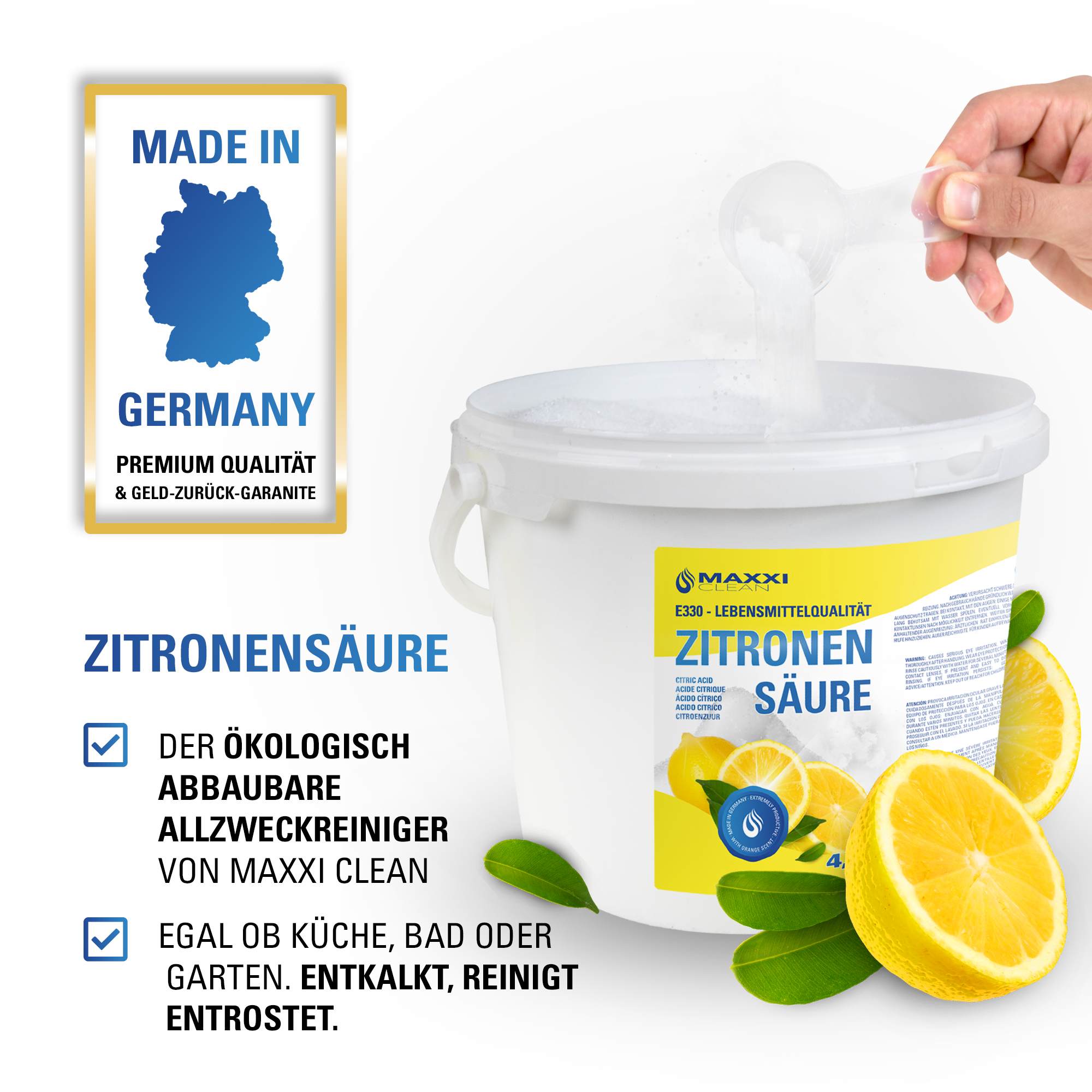 Zitronensäure 4,5 kg Eimer