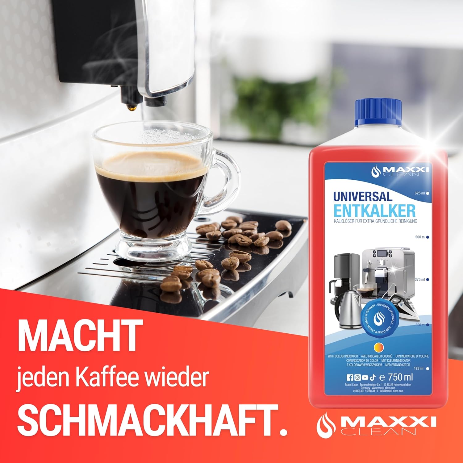 Entkalker für Kaffeemaschinen 2er Bundle