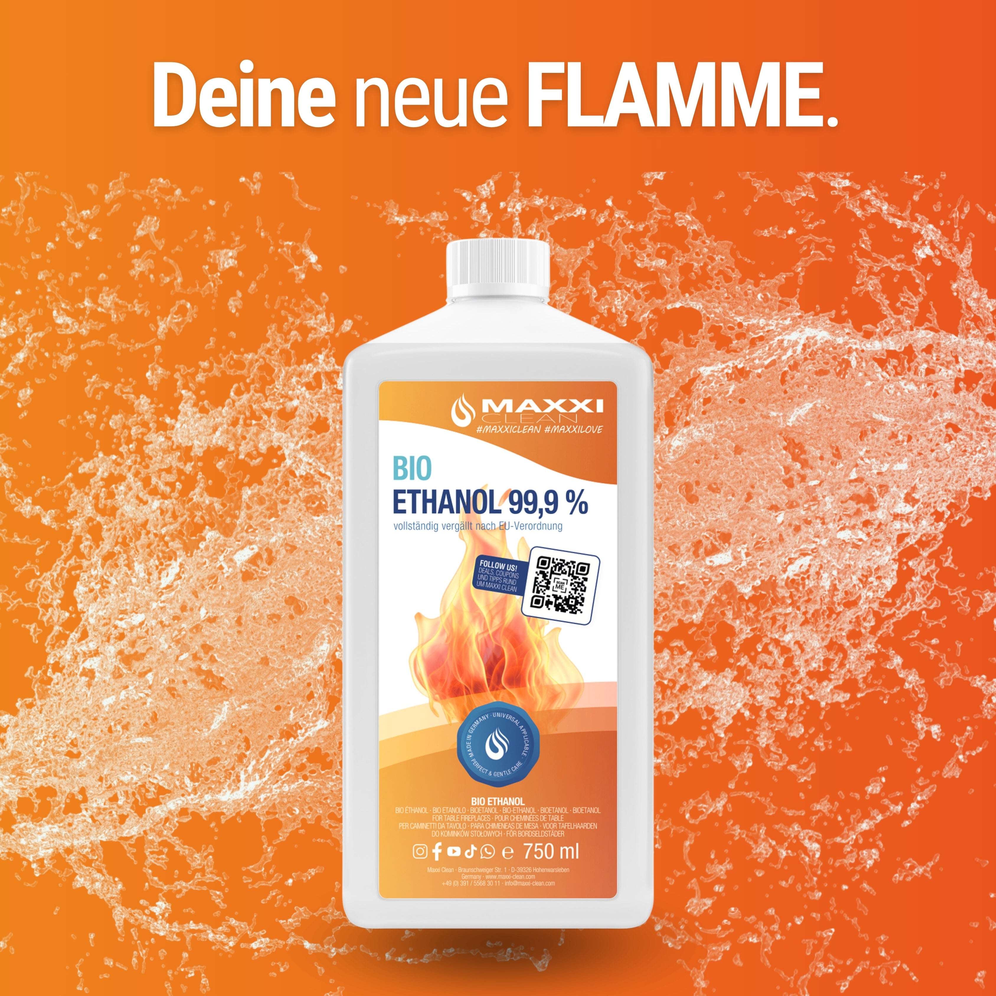 Bio Ethanol - 99,9% 750 ml