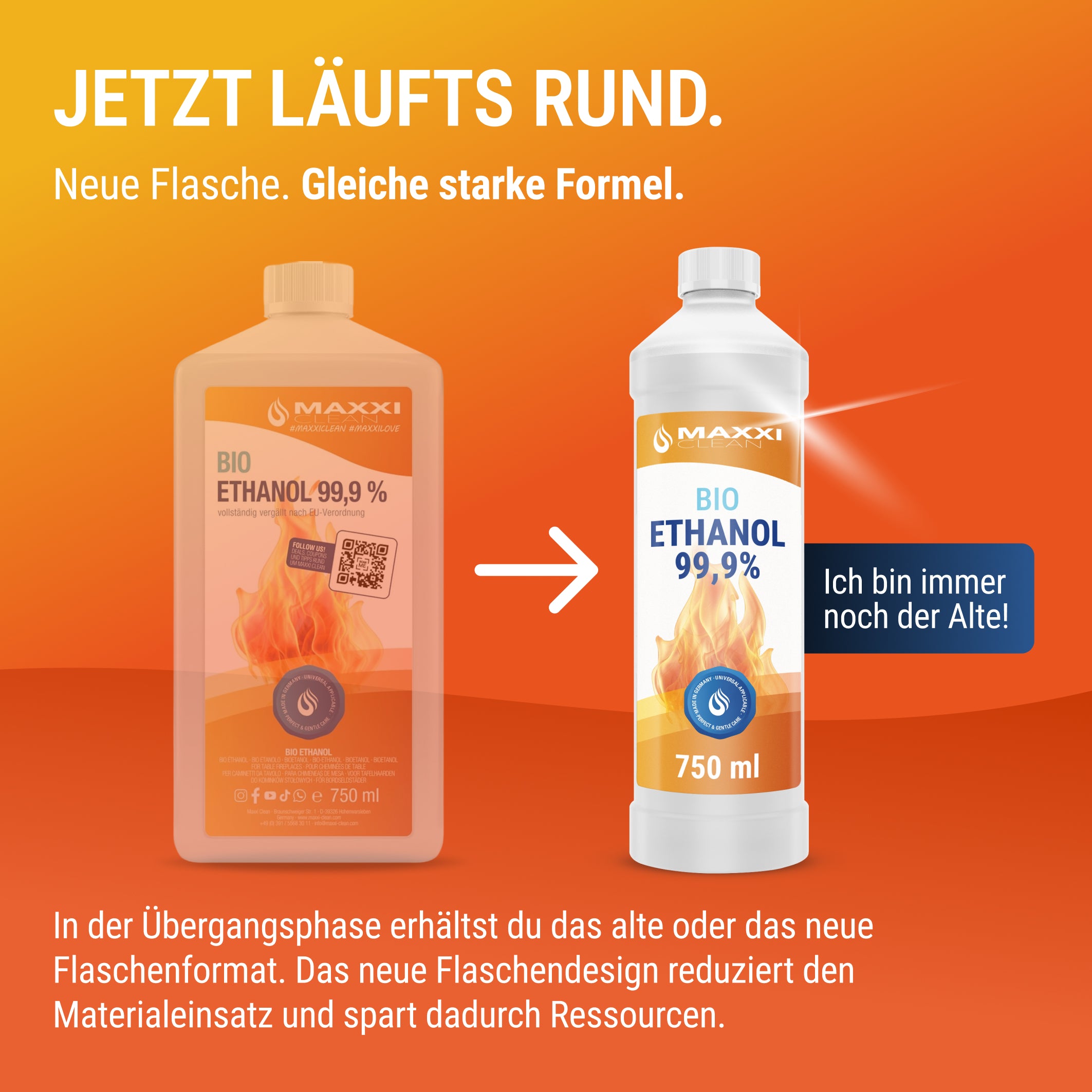 Bio Ethanol 99% hochrein 750 ml
