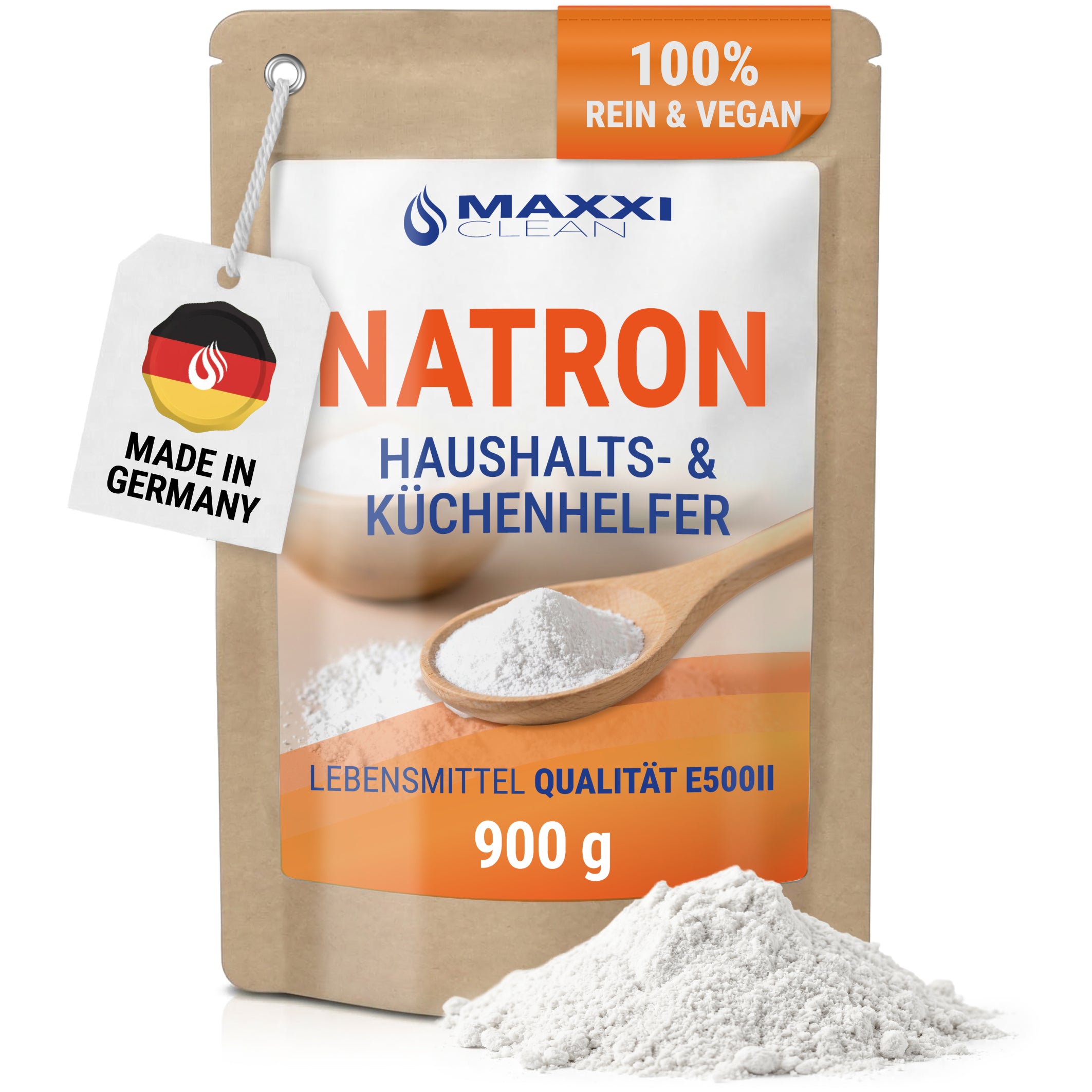 Natron Pulver Lebensmittelqualität 900 g – 100% rein