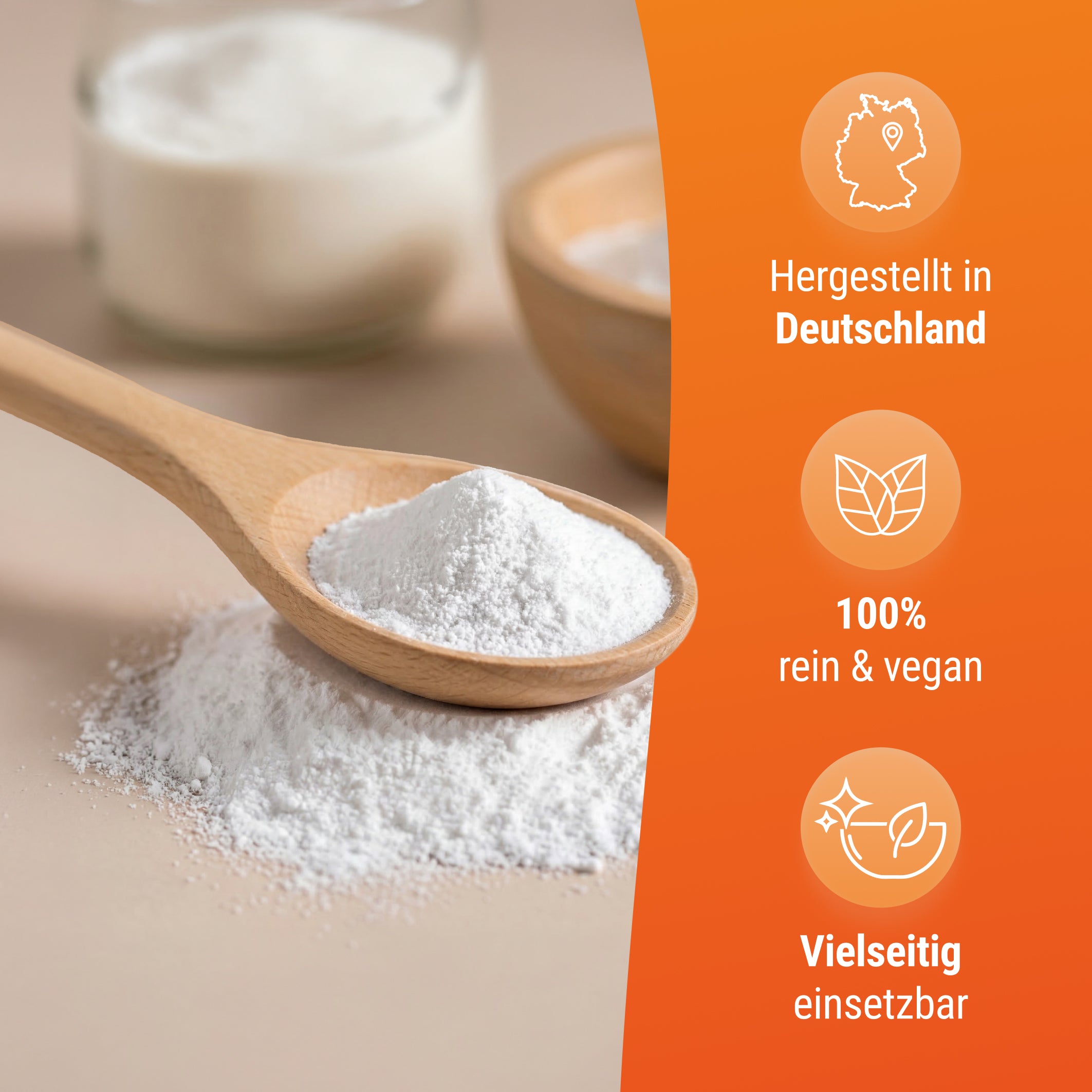 Natron Pulver Lebensmittelqualität 900 g – 100% rein