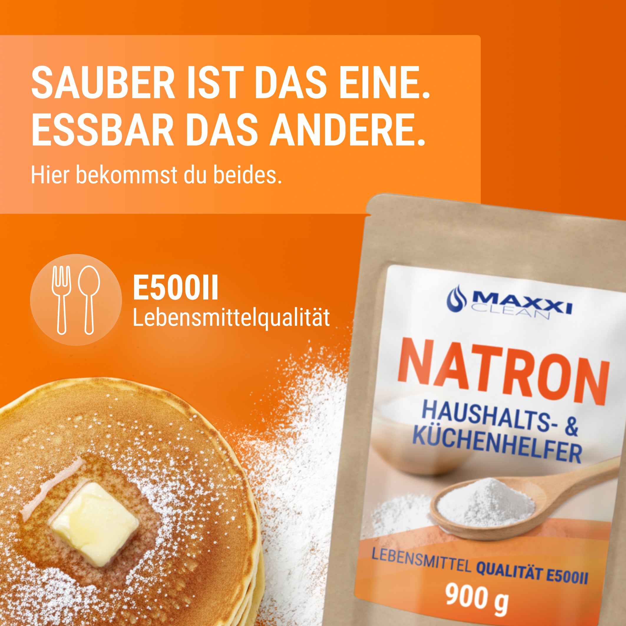 Natron Pulver Lebensmittelqualität 900 g – 100% rein