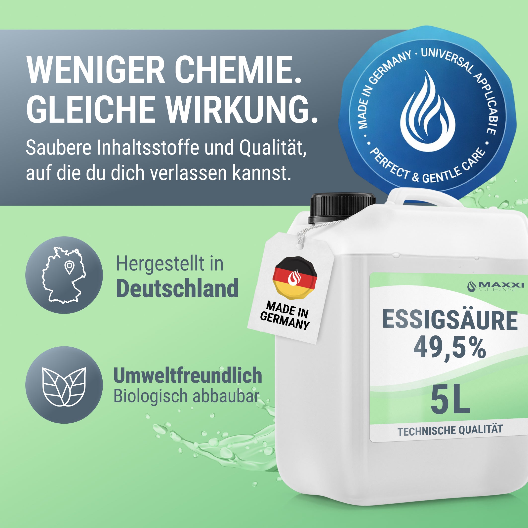 Essigsäure 49.5% 5 L Kanister 5 Liter